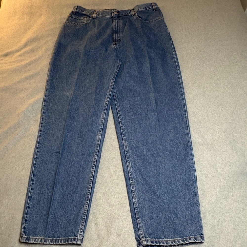 Levis 560 Loose Fit Tapered Leg Jeans Mens 38x32 Blue Denim Vintage 90s Skater - Picture 2 of 13